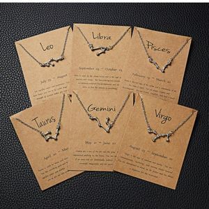 Brand New Zodiac Sign Star Constellation Necklace